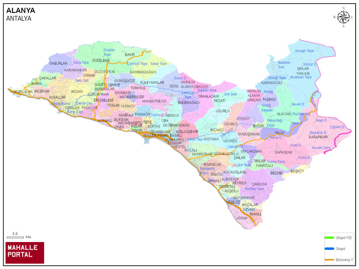 ALANYA Coğrafi Konum Rehberi – Harita Bilgileri 