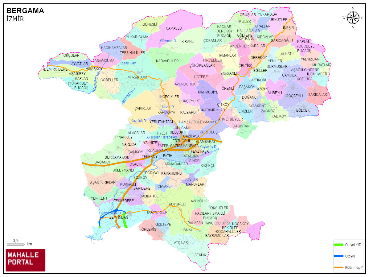 BERGAMA Coğrafi Veri – Shapefile, GeoJSON, KML İçerikleri 