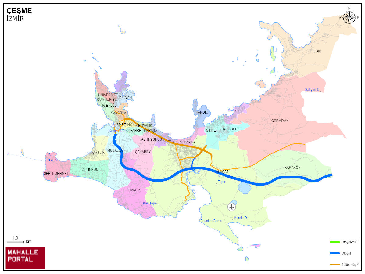 ÇEŞME Harita İncelemesi – CBS Tabanlı Veri 