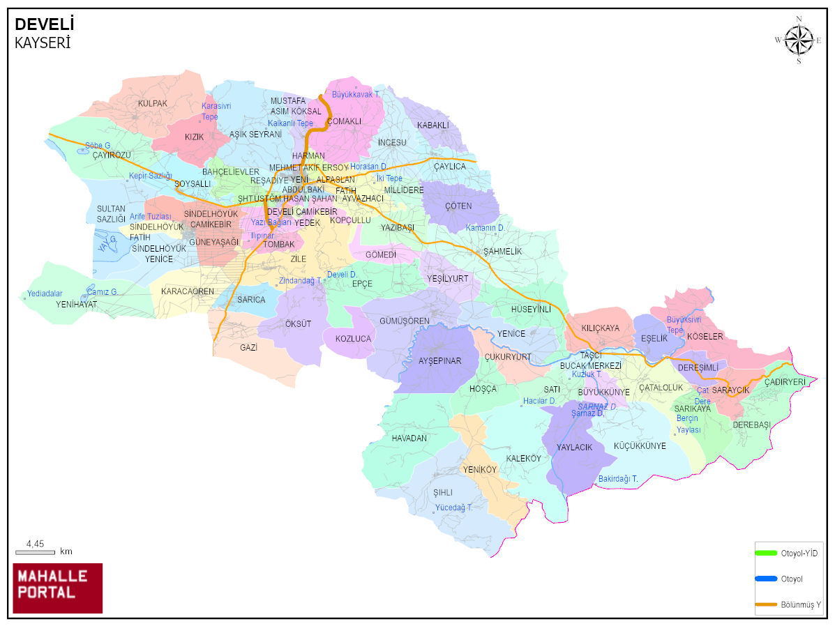 DEVELİ Detay Harita – Bölgesel Yapı ve Veri 