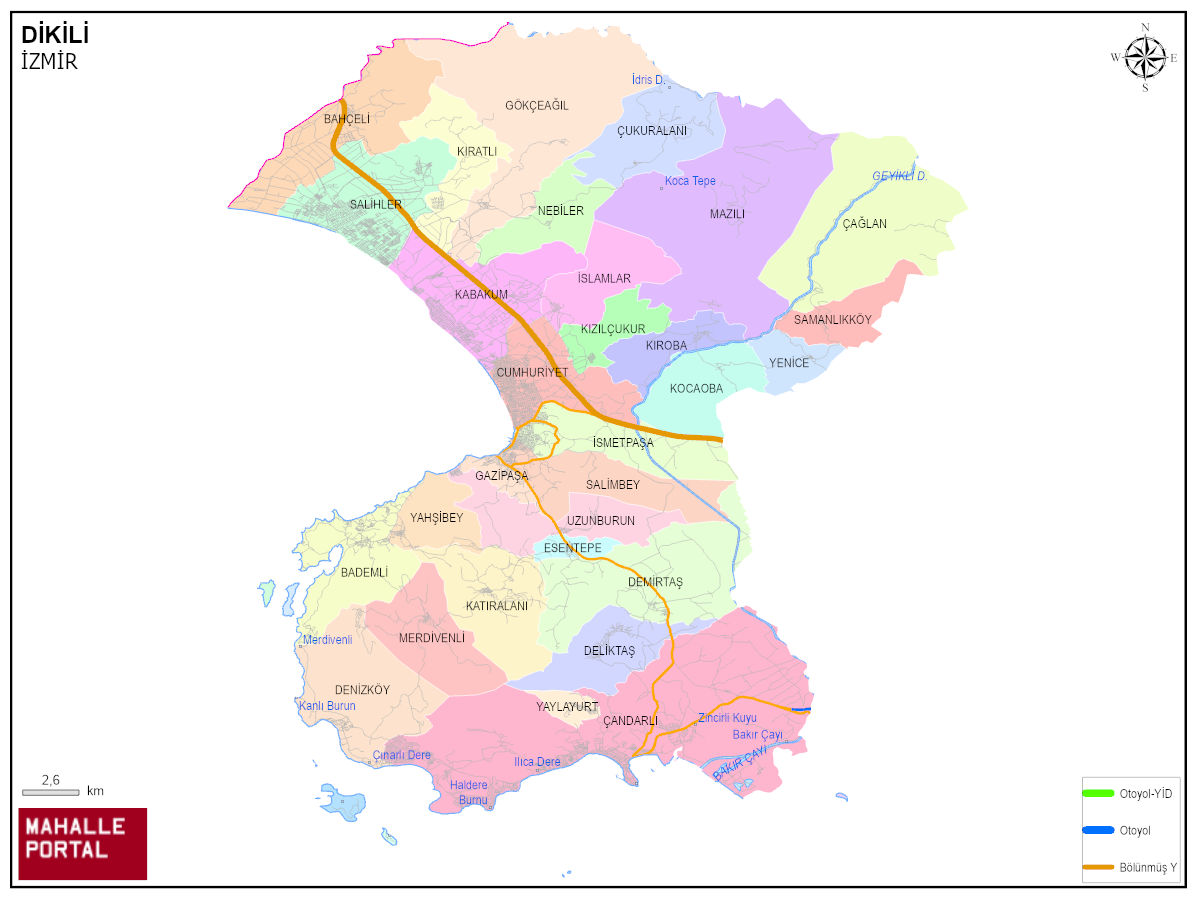 DİKİLİ CBS Görünümü – Coğrafya Bilgisi 
