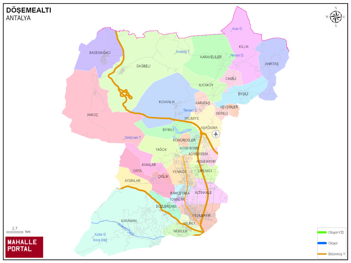 DÖŞEMEALTI Lokasyon Harita Görünümü – Veri ve Analiz 