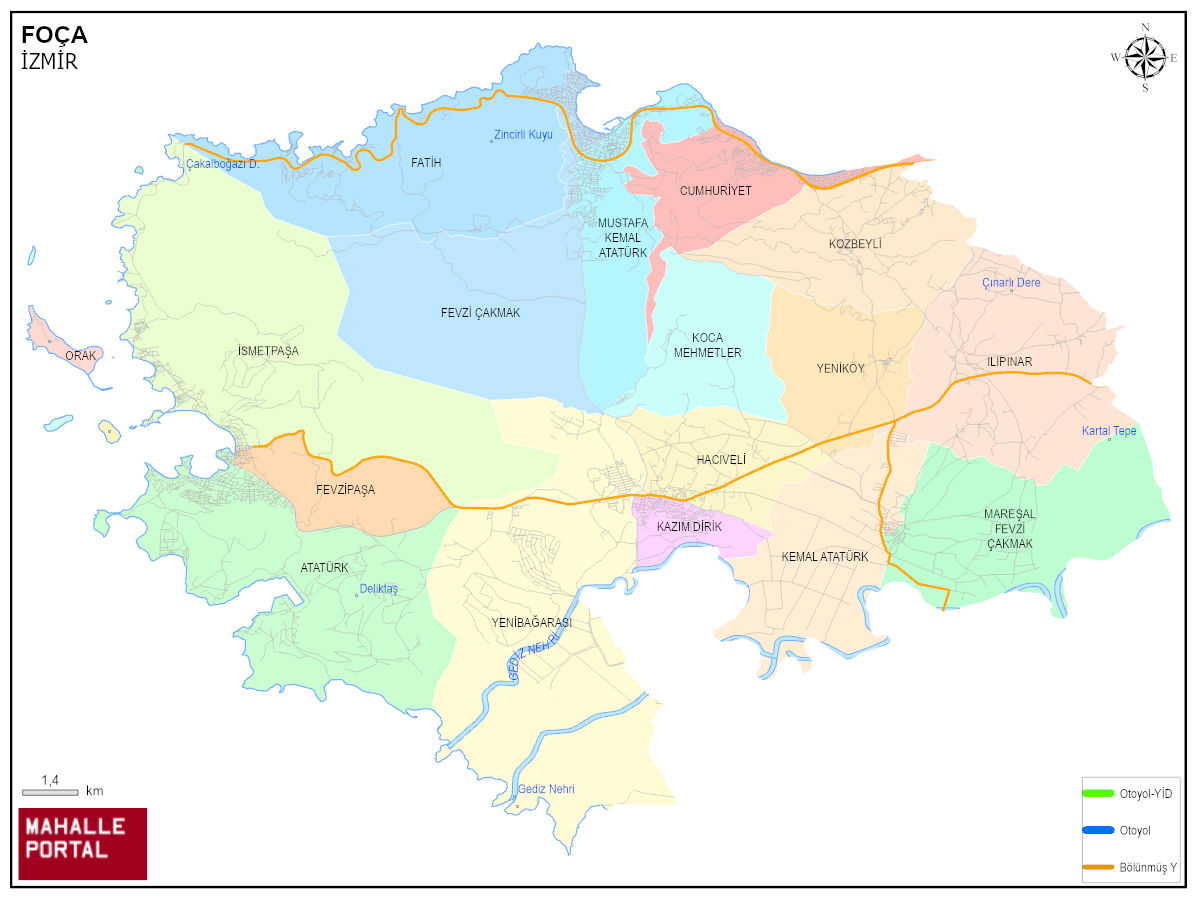 FOÇA Konum Bilgisi – GPS Koordinatlı Harita Görünümü 