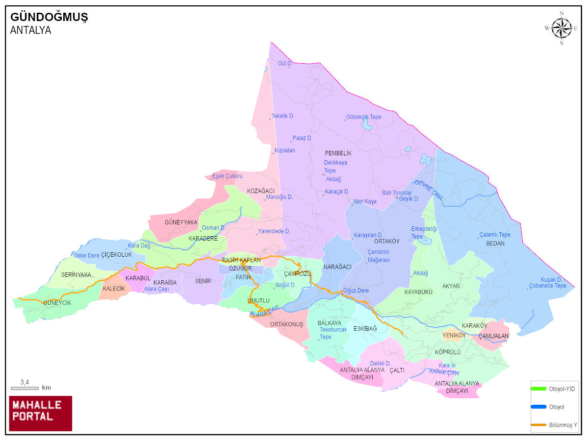 GÜNDOĞMUŞ CBS Haritası – Coğrafi Veri ve Analitik Katman 