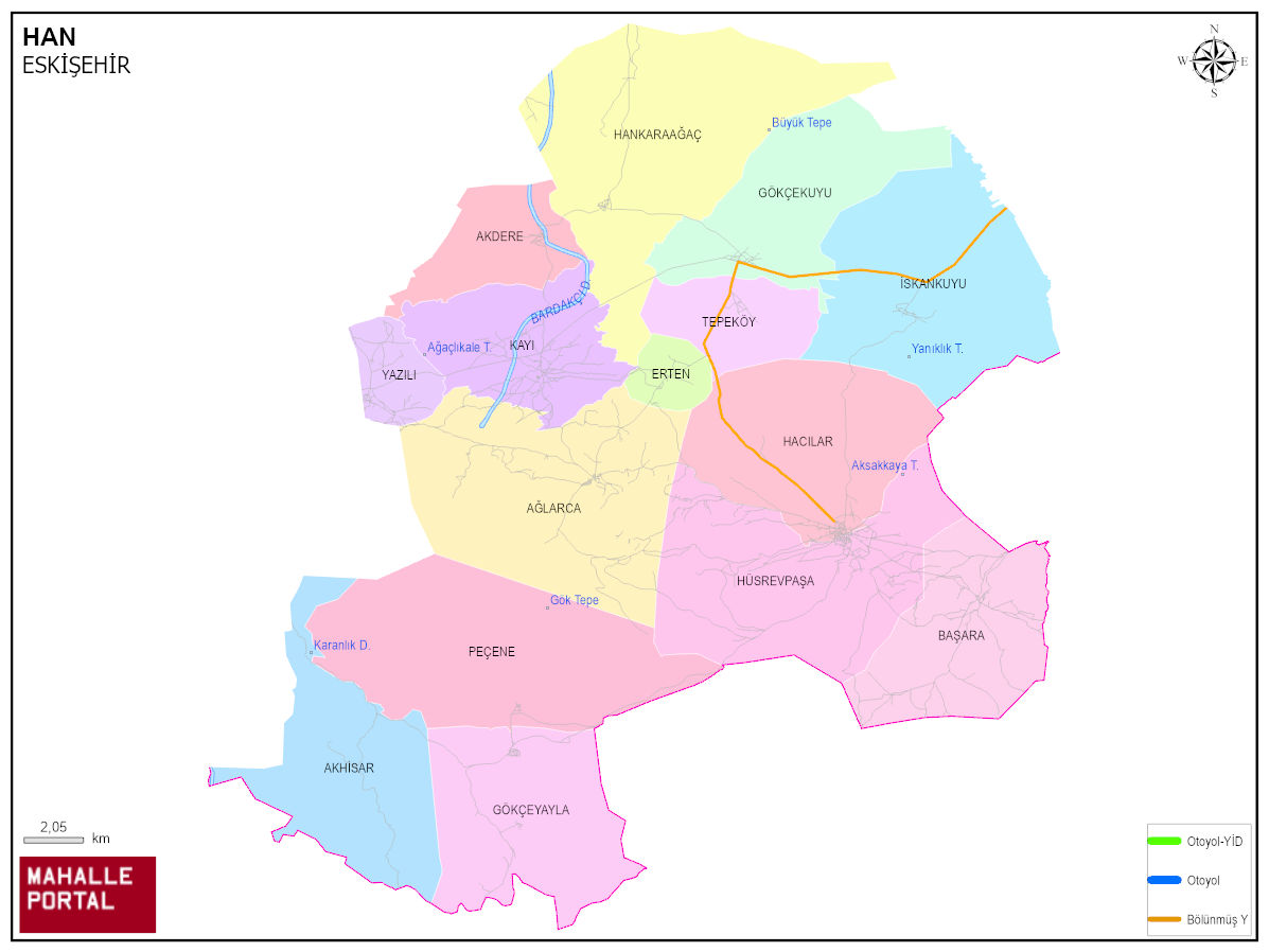 HAN Harita Çıktısı – Veri Katmanları 
