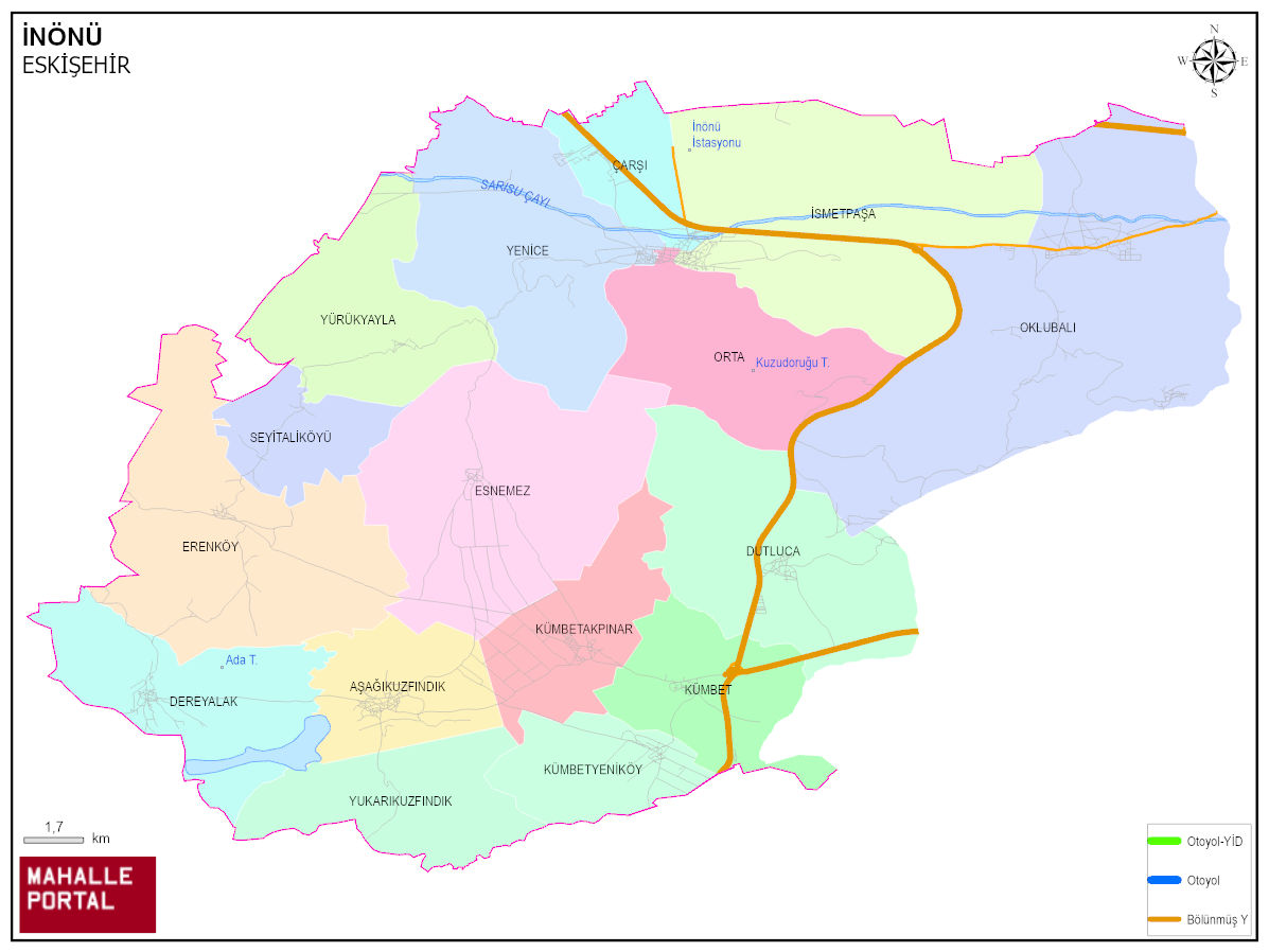 İNÖNÜ Harita Kapsamı – Bölgesel Sınırlar ve Analitik 