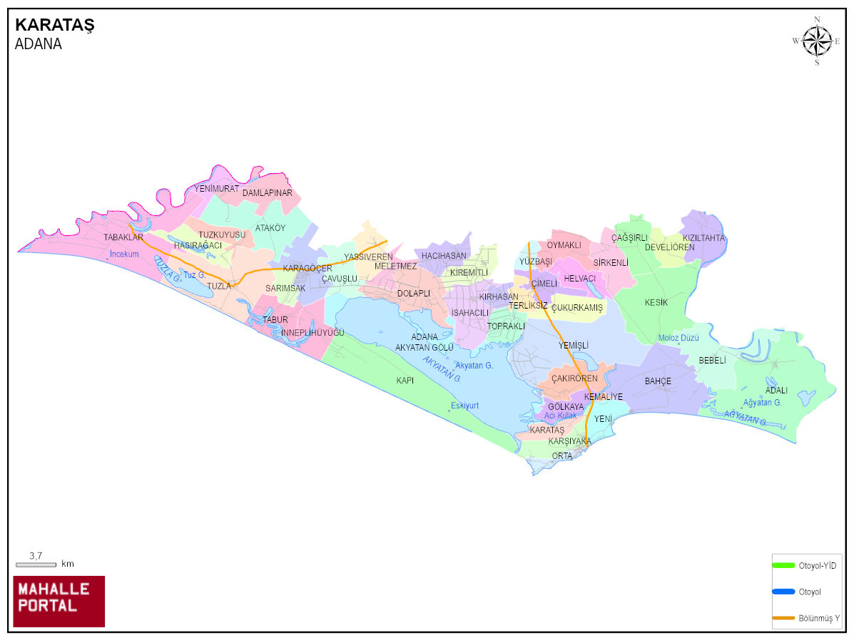 KARATAŞ Harita Kapsamı – Bölgesel Sınırlar ve Analitik 
