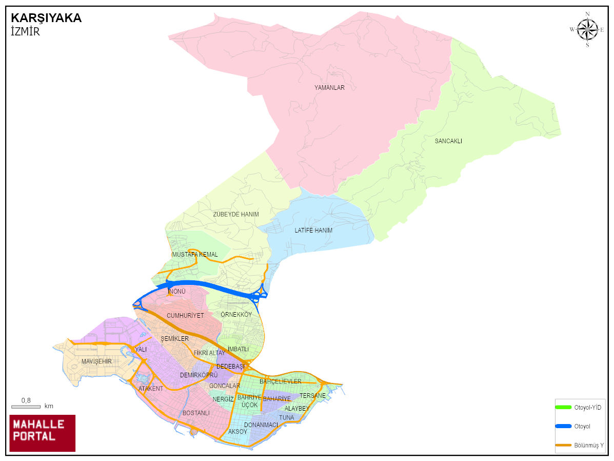 KARŞIYAKA Coğrafi Konum Rehberi – Harita Bilgileri 