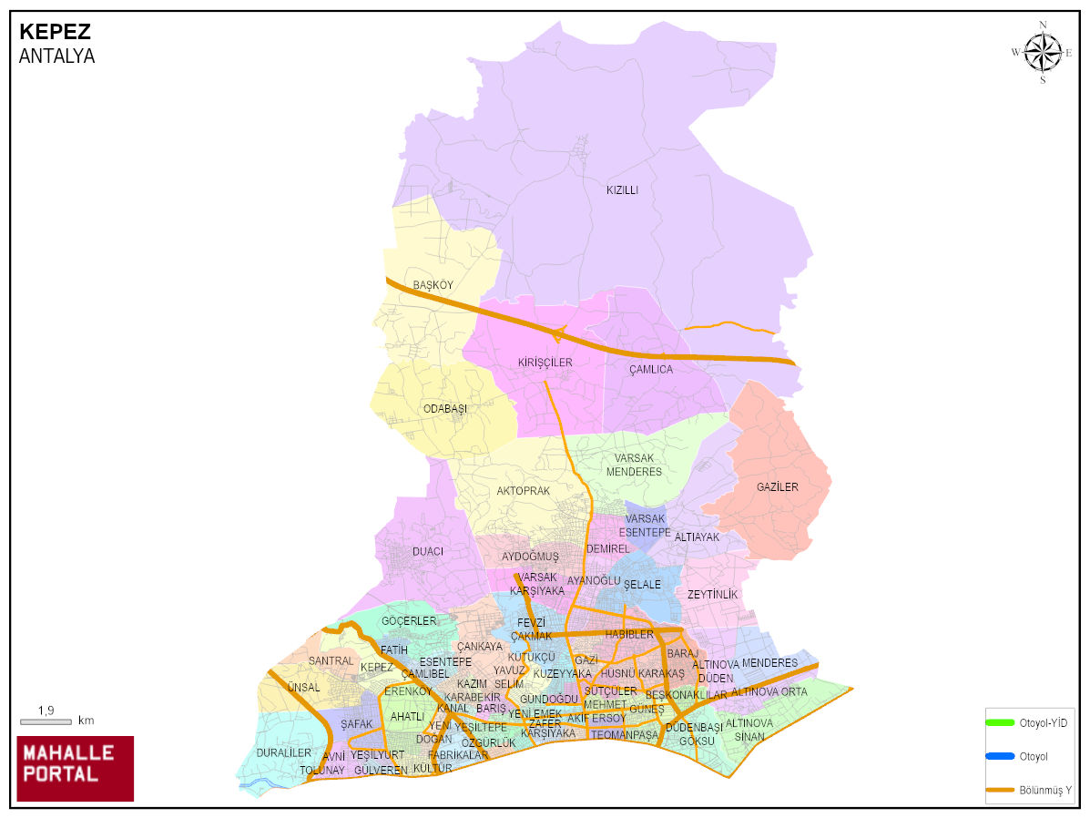 KEPEZ Konum Bilgisi – GPS Koordinatlı Harita Görünümü 