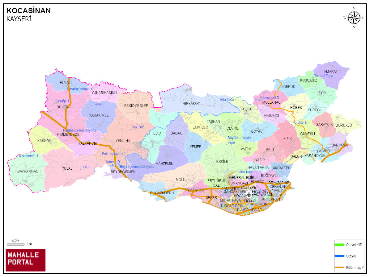 KOCASİNAN CBS Görünümü – Coğrafya Bilgisi 