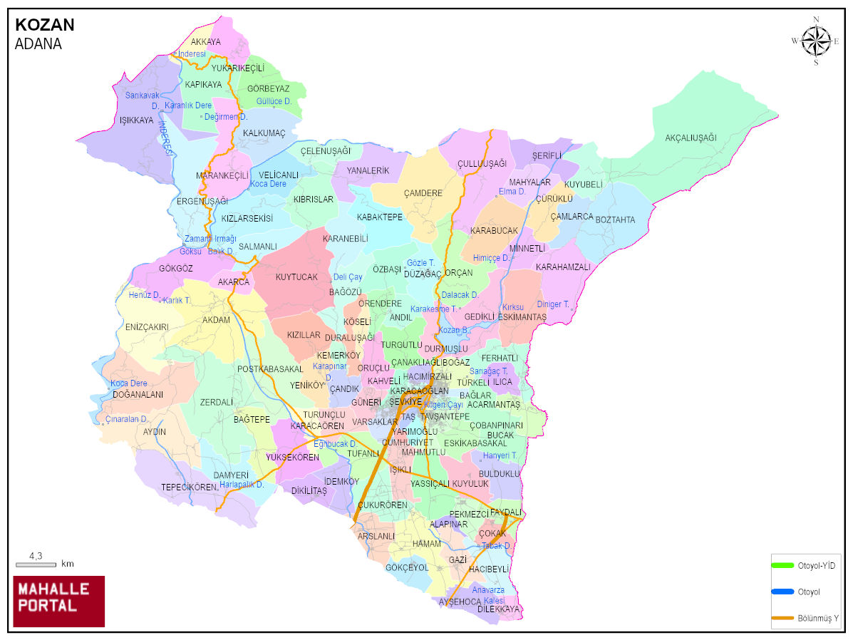 KOZAN Lokasyon Harita Görünümü – Veri ve Analiz 