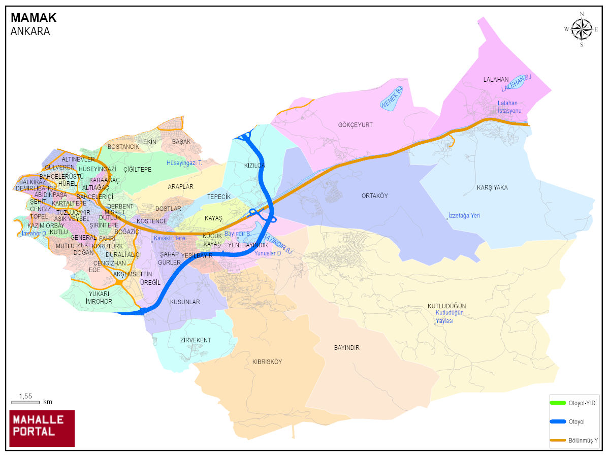 MAMAK CBS Görünümü – Coğrafya Bilgisi 