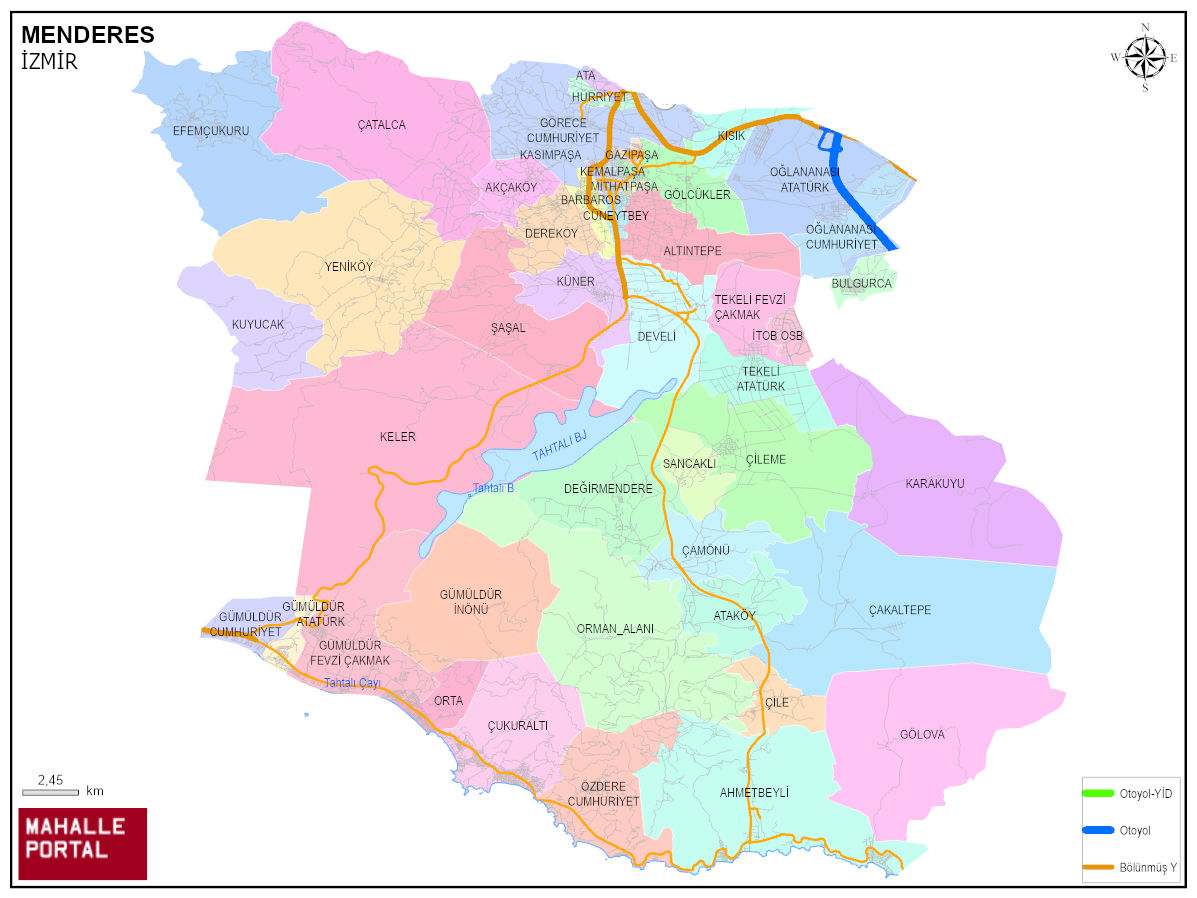 MENDERES GeoJSON / Shp Haritası – Veri Çıktısı 