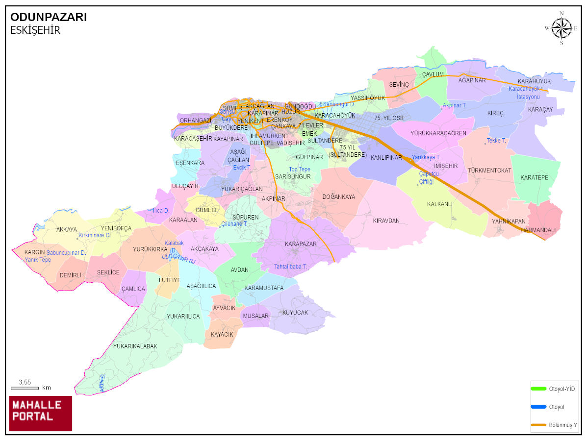 ODUNPAZARI CBS Görünümü – Coğrafya Bilgisi 