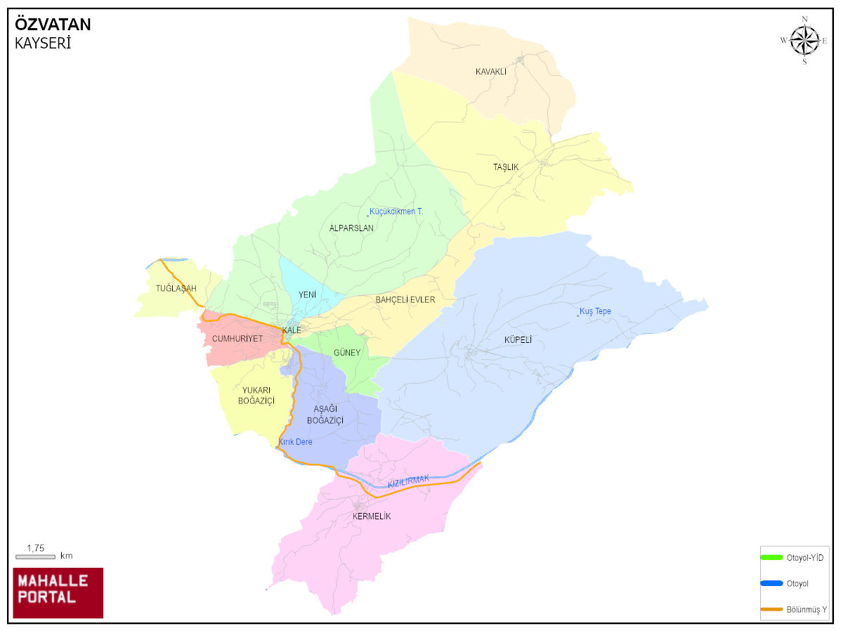 ÖZVATAN Bölge Haritası – Sınırlar, Bağlantılar ve Analiz 