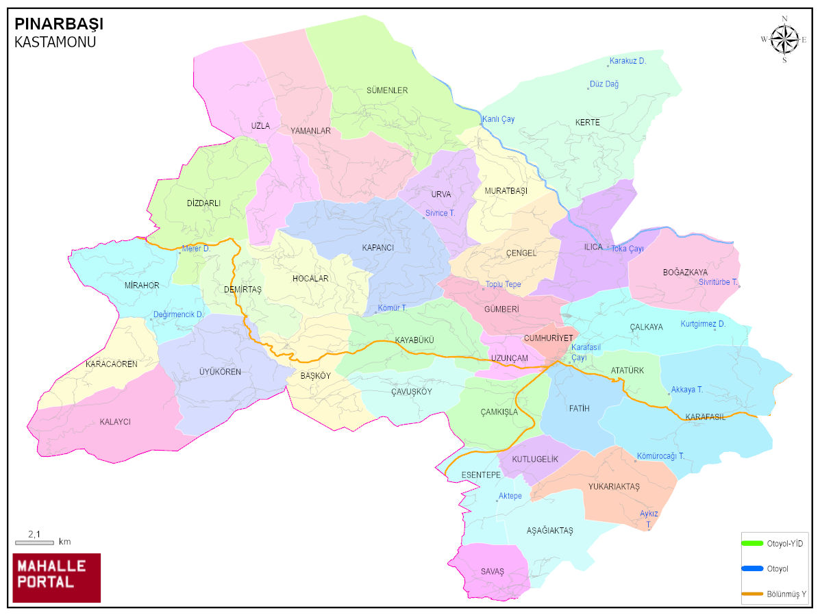 PINARBAŞI Coğrafya Haritası – Bölge Yapısı ve Analiz 
