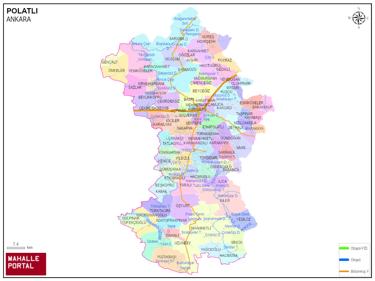 POLATLI Harita Üzerinde Konum – CBS Analizi 