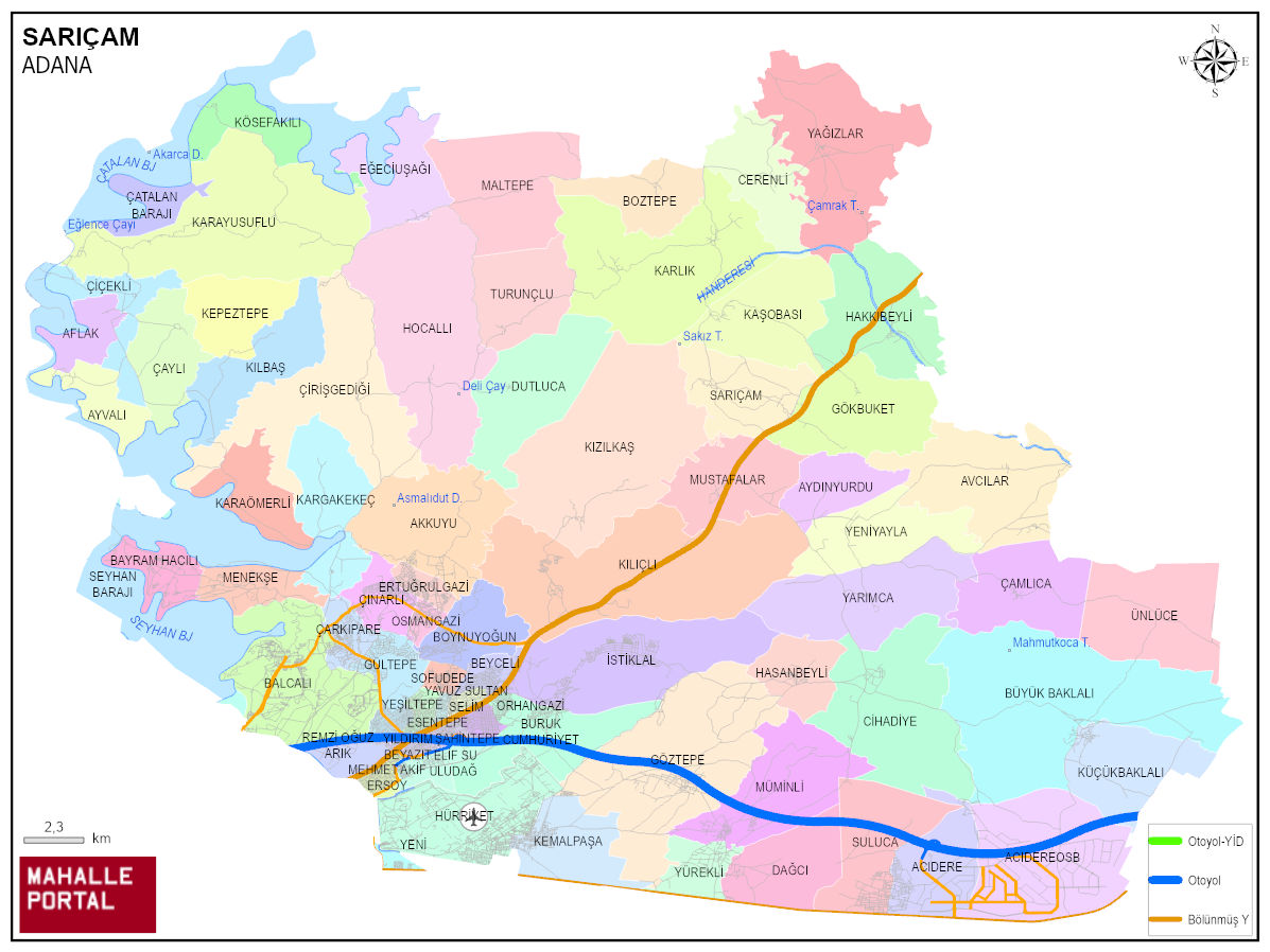 SARIÇAM CBS Haritası – Coğrafi Veri ve Analitik Katman 