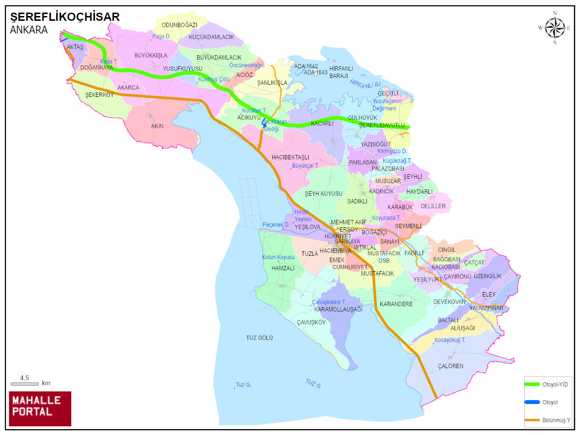 ŞEREFLİKOÇHİSAR Veri Haritası – Alan ve Konumsal Bilgi 