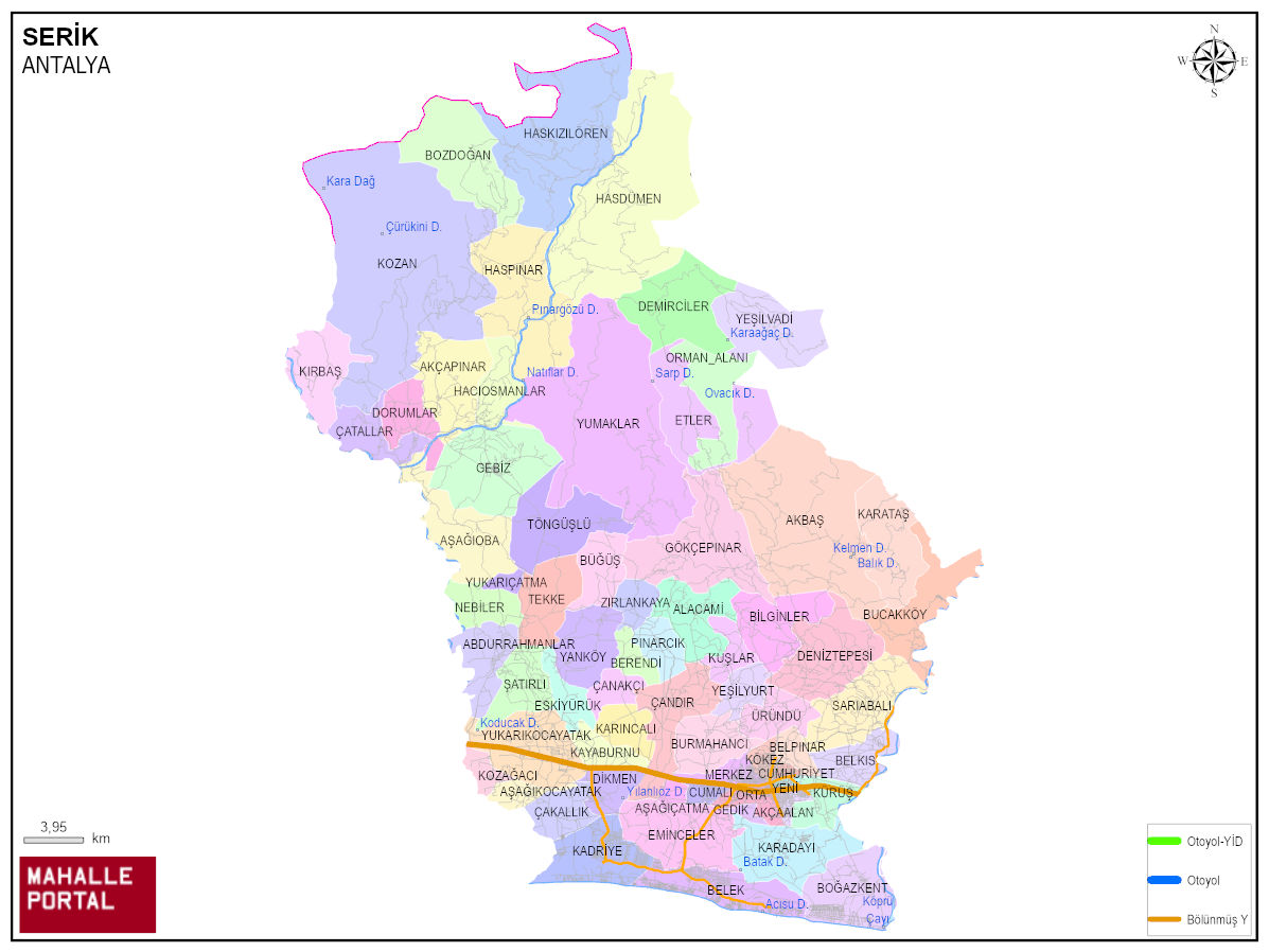 SERİK Harita Tanımı – CBS Uyumlu Yapı 
