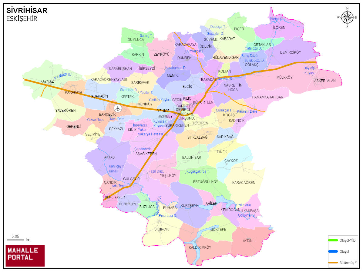 SİVRİHİSAR Konum Özeti – Harita, Sınırlar ve Veri Seti 