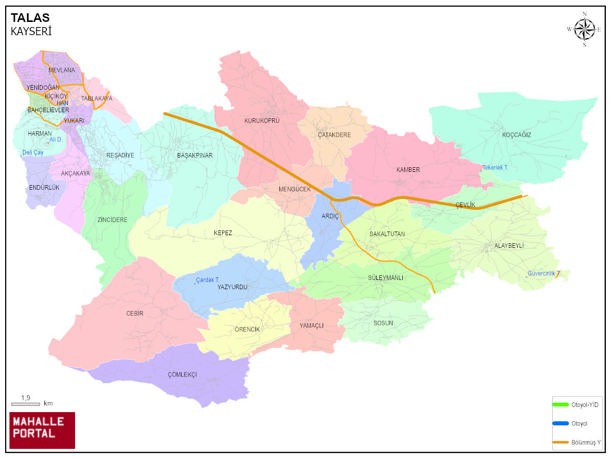 TALAS Konum & Harita – Analitik Coğrafya 