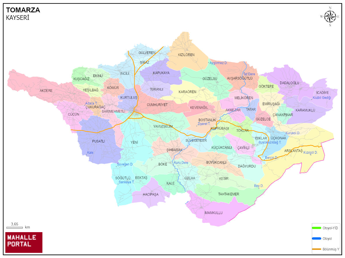 TOMARZA Konum Özeti – Harita, Sınırlar ve Veri Seti 