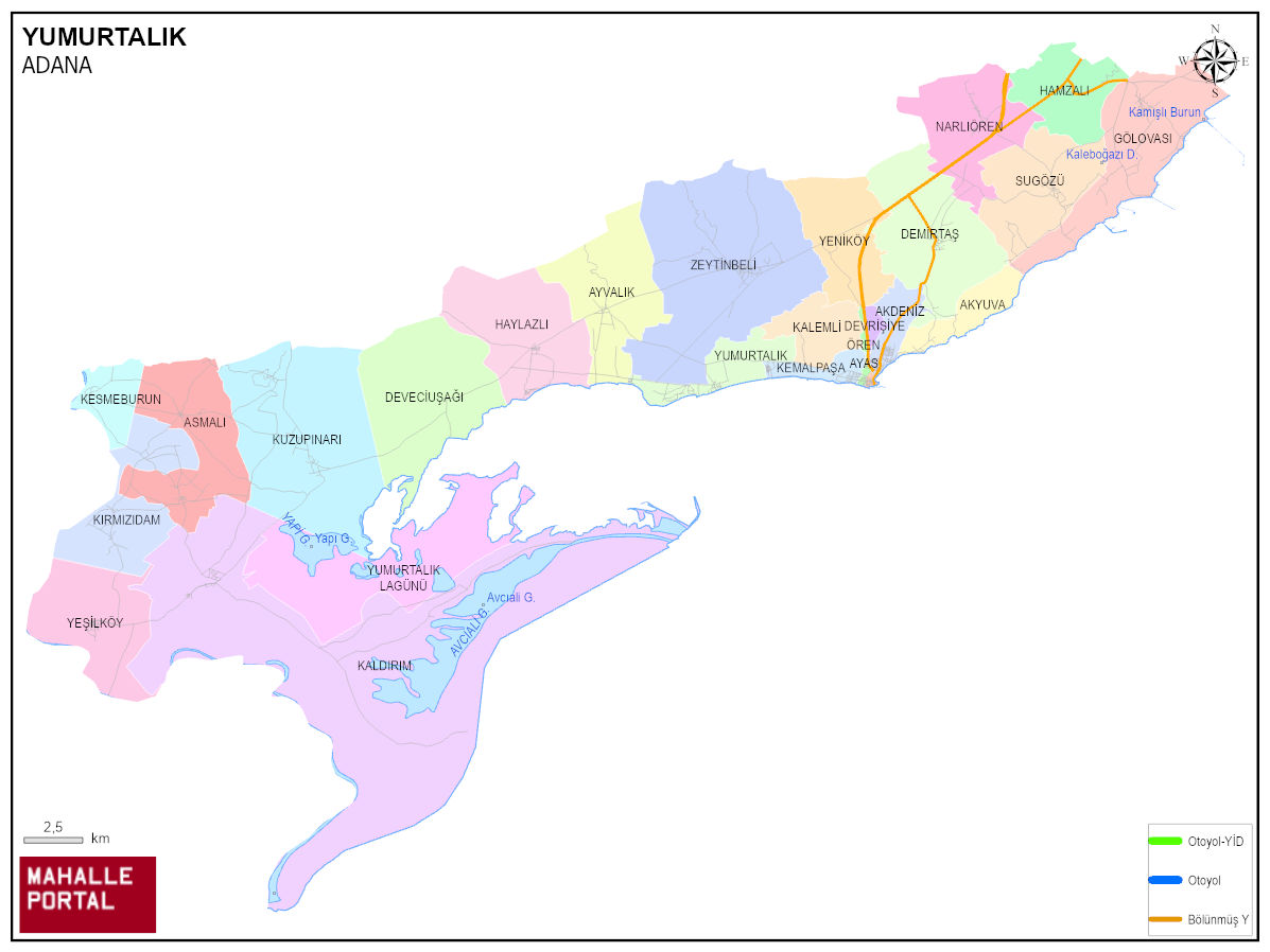 YUMURTALIK Arazi Haritası – Topografik Veri 